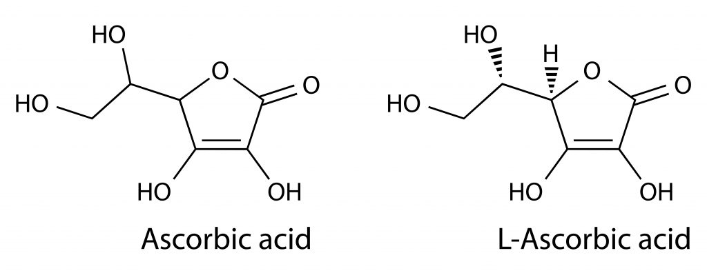 Wzór strukturalny witaminy C