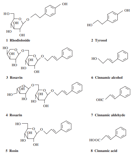 Substancje zdrowotne zawarte w Rhodiola Rosea