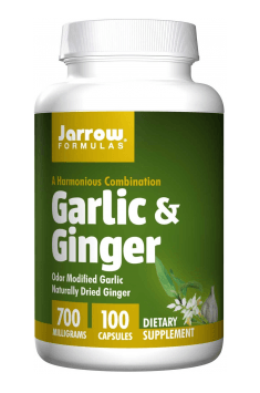 Garlic & Ginger od Jarrow Fromulas to produkt zawierający dwa aktywne ekstrakty z czosnku oraz imbiru pozytywnie wspomagające profilaktykę podczas cyklu SAA