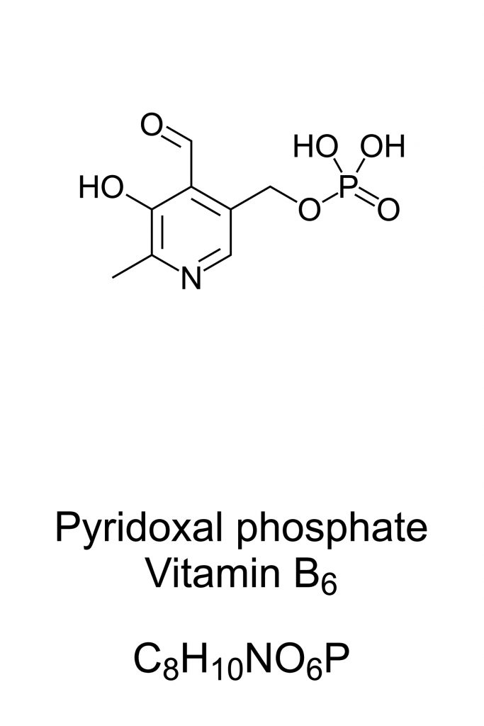 Wzór strukturalny pirydoksalo-5-fosforanu - witaminy B6