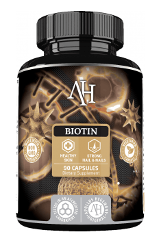 Biotyna od Apollo Hegemony zawiera aż 5 miligramów Biotyny na kapsułkę - optymalną dawkę biotyny dla wsparcia zdrowia