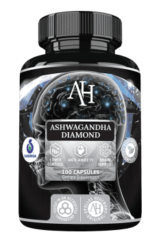 Ashwagandha Diamond od Apollo Hegemony to jeden z najczęściej polecanych preparatów zawierających wyoską dawkę Ashwagandhy z wysoką, 7% zawartością witanoloidów - najważniejszego składnika aktywnego tej rośliny