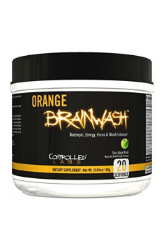 Controlled Labs Orange Brain Wash - optymalny nootropik zawierający za równo acetyl-L-karnitynę, cholinę oraz hupercynę, z dodatkowymi składnikami